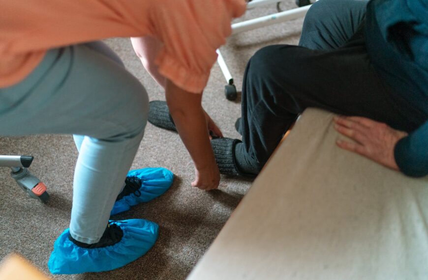 Überziehschuhe zur Hygiene im Krankenhaus